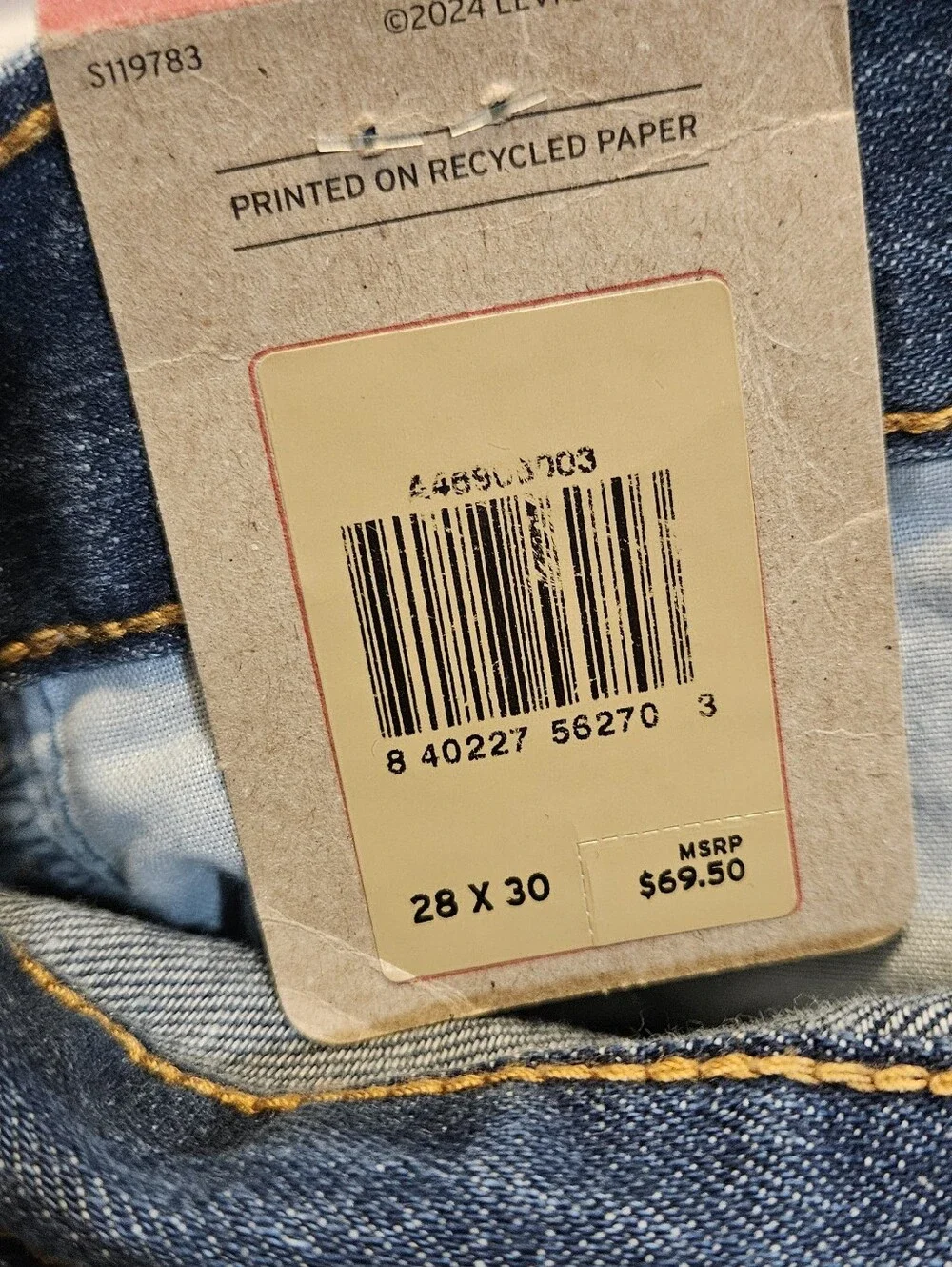 NWT | Levi's Middy Straight Jeans | 28×30